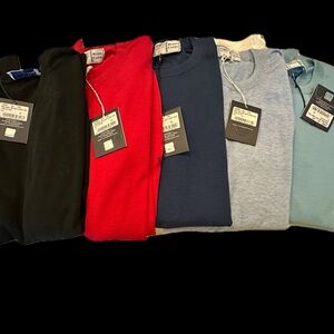 12  LONG SLEEVE COTTON SWEATERS IN MULTIPLE COLORS